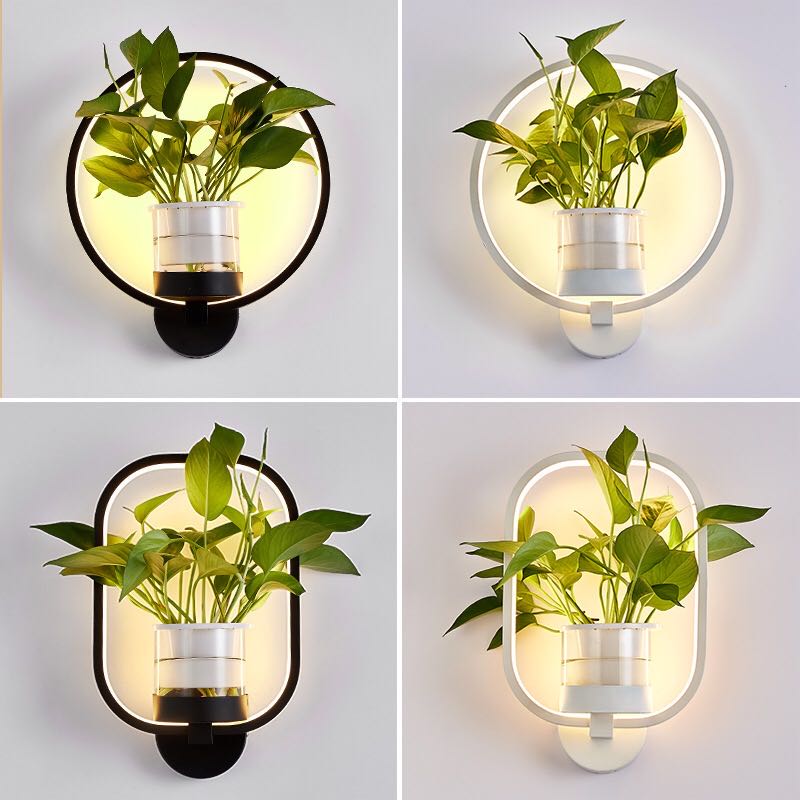 LED Planter Wall Sconce